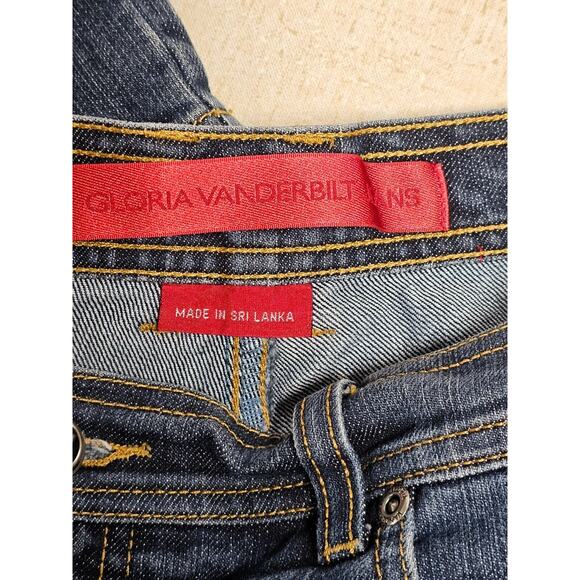 Vtg Gloria Vanderbilt Jeans Womens 10 Blue Denim High Rise Swan 80s 90s Normcore - Picture 7 of 8